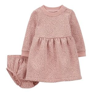 Carter's Baby Girls Long Sleeve Fitted Sleeve A-Line Dress SIZE 24M